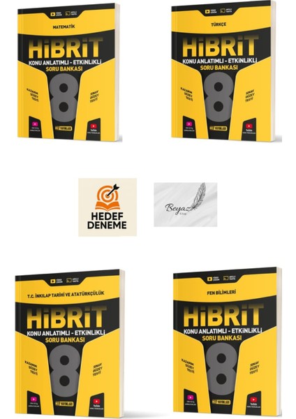 Hız 8.sınıf Hibrit Matematik Türkçe Inkılap Tarihi ve Atatürkçülük Fen Bilimleri Konu Anlatımlı Soru Bankası Hedef Deneme