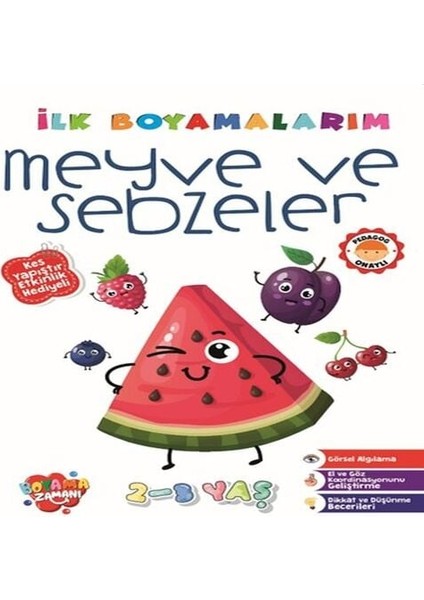 İlk Boyamalarım - Meyve Vesebzeler