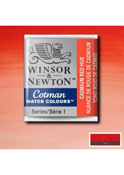 Cotman Sulu Boya Yarım Tablet Cadmium Red Hue 095