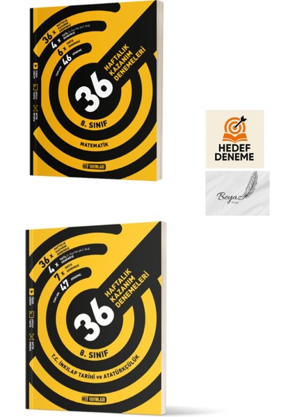 Hız 8.sınıf 36 Haftalık Matematik Inkılap Tarihi ve Atatürkçülük Denemeleri Hedef Deneme