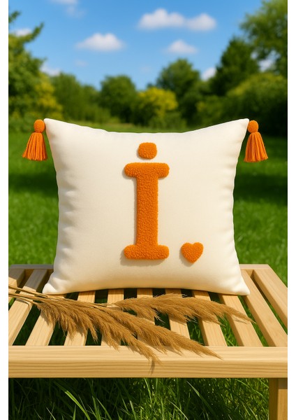 Punch Kırlent Kılıfı Harf Modeli - Saymine