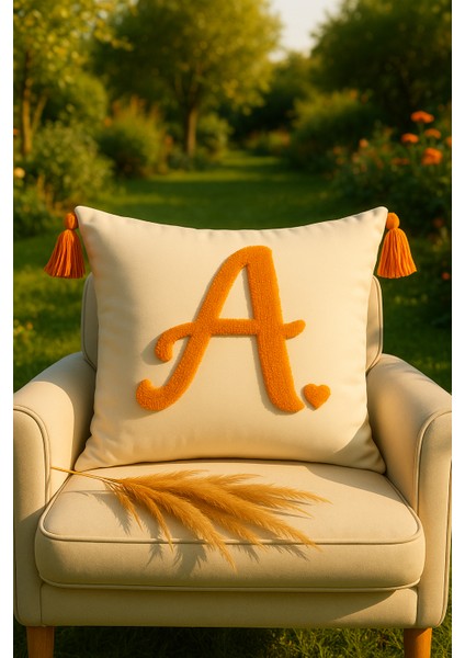 Punch Kırlent Kılıfı Harf Modeli - Saymine