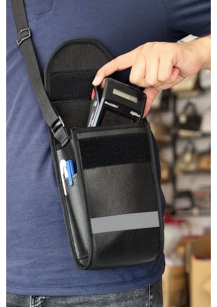 2 Adet Pos Cihazı Çantası Yazar Kasa Taşıma Çantası Suni Deri Su Geçirmez modelleri