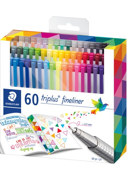 & WizDesign 334 Triplus Fineliner – 0.3 mm Ince Uç (4, 6, 10, 20, 42 Veya 60’lı Set Seçenekleri) modelleri