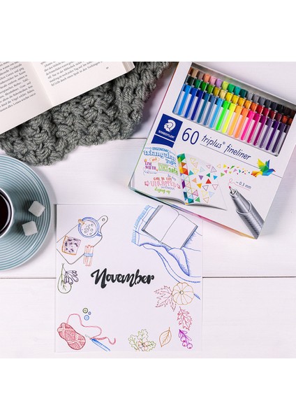& WizDesign 334 Triplus Fineliner – 0.3 mm Ince Uç (4, 6, 10, 20, 42 Veya 60’lı Set Seçenekleri)