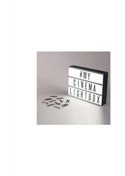 A6 LED Message Light Box 96 Karakter Dekoratif LED Işıklı Mesaj Panosu, Sinematik Mesaj Panosu, Masaüstü ve Duvara Montaj modelleri