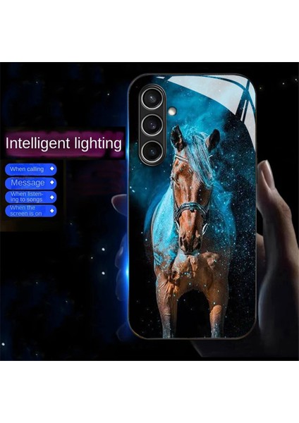 Samsung Galaxy A26 5g Kılıf Için Çağrı Flaş Serisi Desen Baskı Temperli Cam + Tpu Combo Telefon Kılıfı-Starlight At (Yurt Dışından) fiyatları