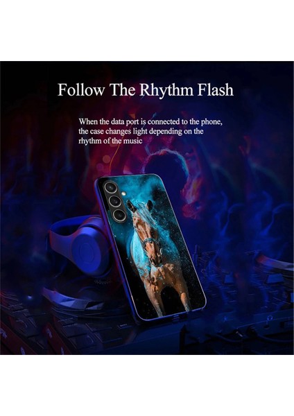 Samsung Galaxy A26 5g Kılıf Için Çağrı Flaş Serisi Desen Baskı Temperli Cam + Tpu Combo Telefon Kılıfı-Starlight At (Yurt Dışından) modelleri