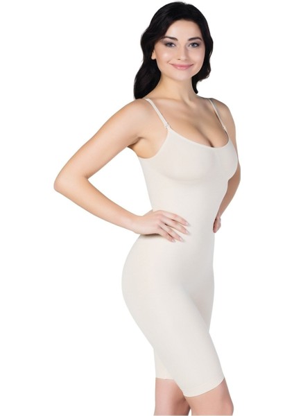 Kadın Bej Tam Boy Korse