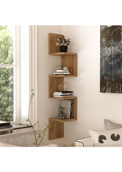 Wall R9 Modern Duvar Rafı Kitaplık Atlantik Çam Wal9-A