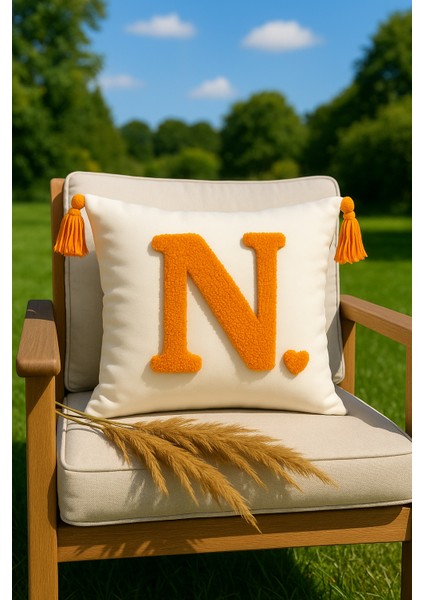 Punch Kırlent Kılıfı Harf Modeli - Saymine