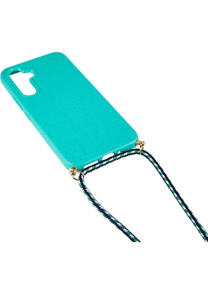 Samsung Galaxy A25 5G(GLOBAL)(161.0 x 76.5 x 8.3mm)Kılıf Biyolojik Olarak Parçalanabilir Buğday Samanı + Kordonlu Tpu Kapak-Gök Mavisi (Yurt Dışından) modelleri