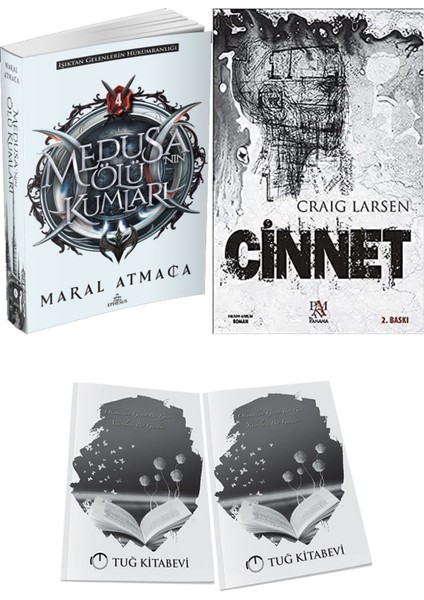 Cinnet ve Ephesus Yayınları Medusanın Ölü Kumları 4 Maral Atmaca 2li Set + Hediyeli