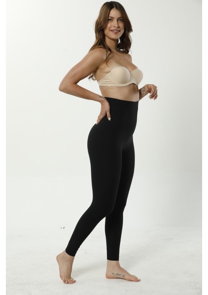 Diz Yapmayan Lazer Kesim Yüksek Bel Korseli Kadın Tayt(Iki Beden Küçültür) fiyatları