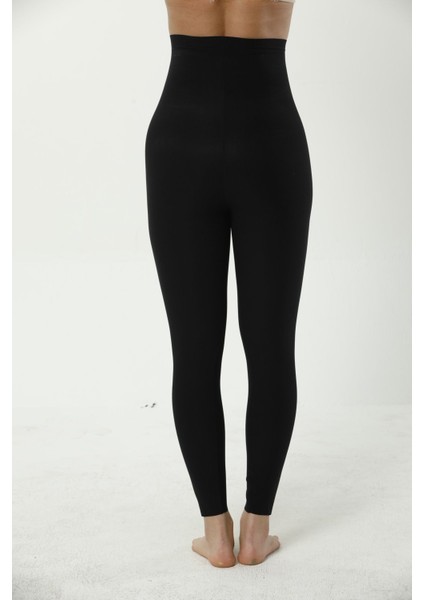 Diz Yapmayan Lazer Kesim Yüksek Bel Korseli Kadın Tayt(Iki Beden Küçültür) indirimleri