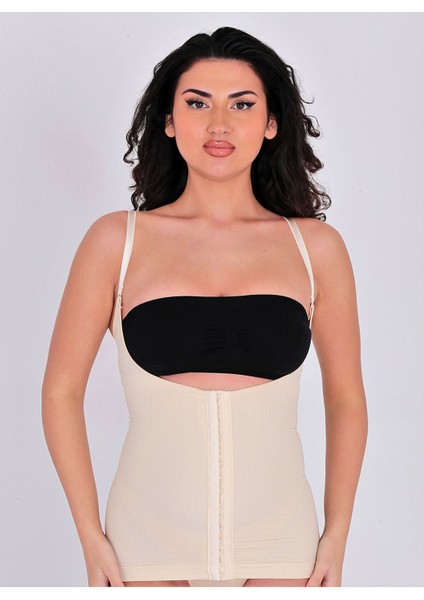 Göğüs Altı Agraflı Dikişsiz Korse