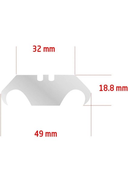 5555 Kanca Tıpı Maket Bıcagı Yedegı 10 Lu fırsatları