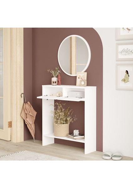 Mia Aynalı Dresuar 2 Kapaklı Beyaz Mıa1-W modelleri