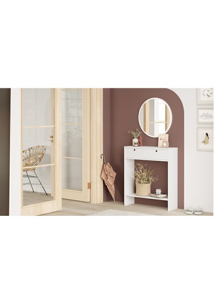 Mia Aynalı Dresuar 2 Kapaklı Beyaz Mıa1-W fırsatları
