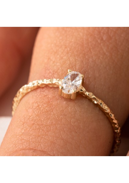 Gümüş Yüzük - Afrodit Eskitme Oval Zirkon Evlilik Teklifi 925 Ayar Gümüş Yüzük-Hediye Gümüş Yüzük indirimleri