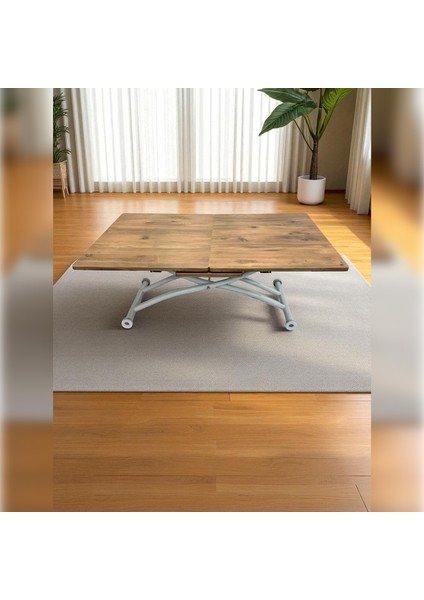 Ortadan Açılır Akıllı Masa Mdf Tabla Beyaz Ayaklı fırsatları