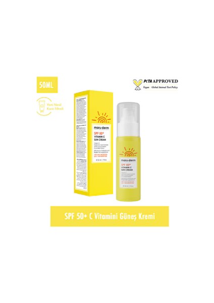 Maruderm C Vitamini İçerikli Güneş Kremi SPF50+ – Aydınlatıcı & Antioksidan Etki, 50 ml fiyatları