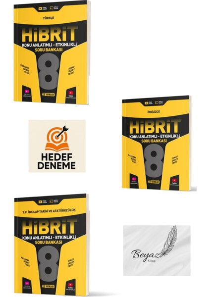 Hız 8.sınıf Hibrit Türkçe Inkılap Tarihi ve Atatürkçülük Ingilizce Konu Anlatımlı Soru Bankası Hedef Deneme