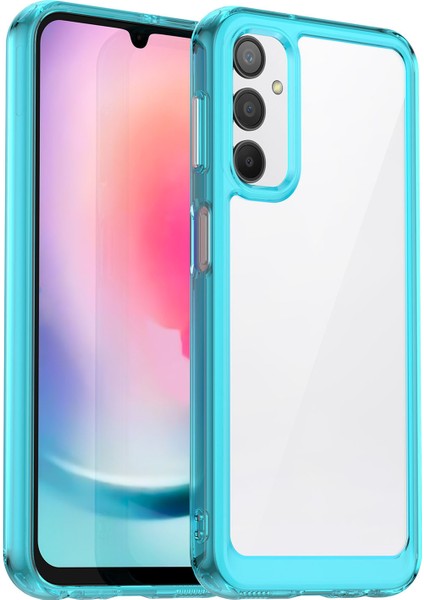 Samsung Galaxy A24 Için 4g Tpu+Akrilik Telefon Kılıf Anti Drop Anti-Drop Telefon Koruyucu Kapak-Görevli Mavi (Yurt Dışından)