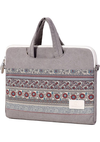 Laptop Çantası 15 Inç Ulusal Stil Desen Bilgisayar Kanvas Kumaş Evrak Çantası Omuz Askılı Kol (Yurt Dışından) fiyatları