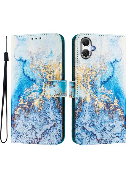 Samsung Galaxy A05 4g Kılıf Desen Baskı Cüzdan Telefon Kılıfı Askılı-Okyanus Mermeri (Yurt Dışından) fiyatları