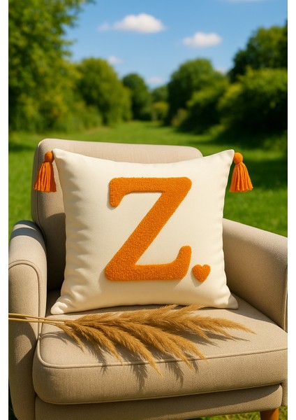 Punch Kırlent Kılıfı Harf Modeli - Saymine