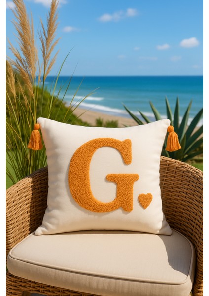 Punch Kırlent Kılıfı Harf Modeli - Saymine