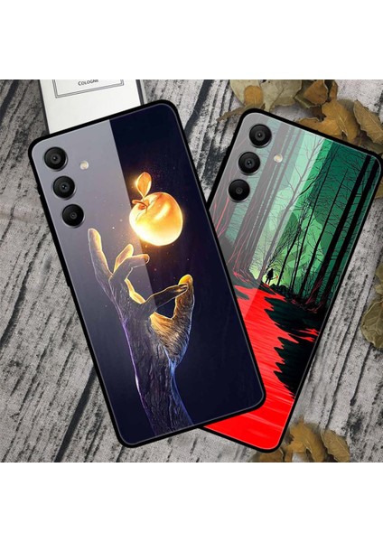 Samsung Galaxy A15 4g/5g Kılıf Anti-Drop Desenli Temperli Cam Telefon Kapağı-Kurt/toprak (Yurt Dışından) indirimleri