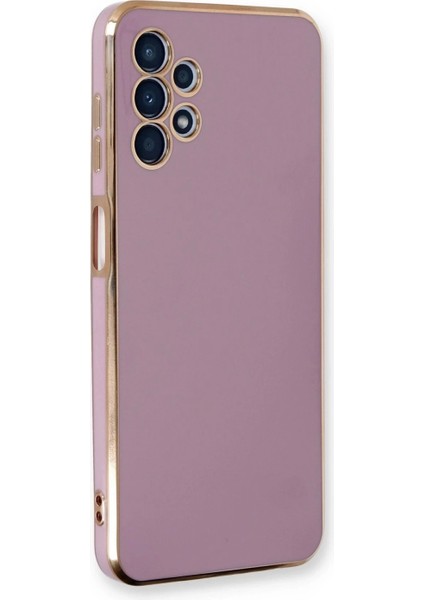 Samsung Galaxy A13 4g Kılıf Volet Silikon - Mor