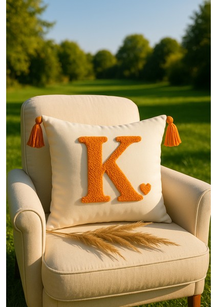 Punch Kırlent Kılıfı Harf Modeli - Saymine