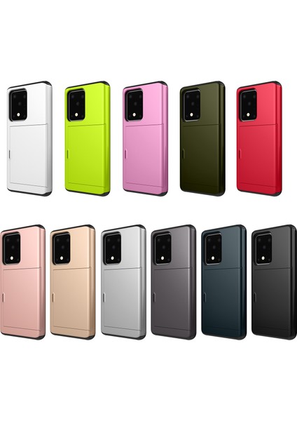 Samsung Galaxy S20 Ultra-Black Için Kart Yuvası Pc+Tpu Combo Geri Kabuk (Yurt Dışından) fiyatları