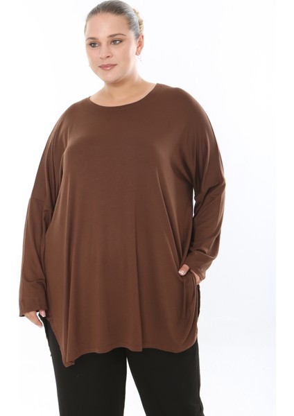 Kadın Likralı Viskon Büyük Beden Tunik ( Göğüs Ölçüsü 150CM) fırsatları