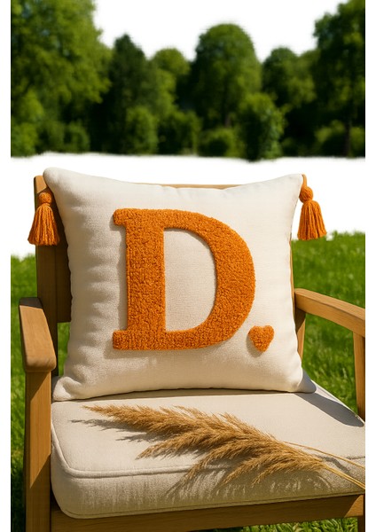 Punch Kırlent Kılıfı Harf Modeli - Saymine