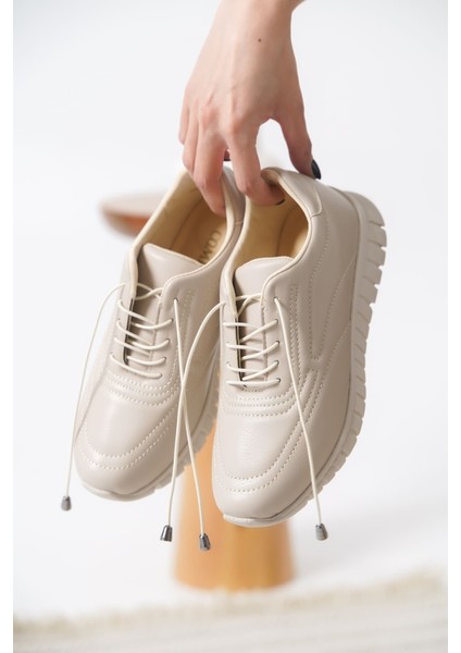Bravel Kadın Memory Foam Iç Tabanlı Spor Ayakkabı Sneaker - Bej modelleri