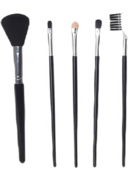 Touch Of Beauty Makyaj Fırça Seti 5'li Make - Up Brush Seti Çanta Boy & Leopar Desenli Çanta fırsatları