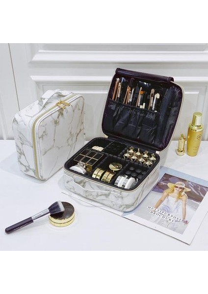 Güzellik Fırçası Makyaj Çantası Seyahat Profesyonel Kadınlar Kozmetik Kılıf Büyük Kapasite Makyaj Kutusu Gerekli Su Geçirmez Kozmetik Çanta | Kozmetik Çantalar ve Kılıflar (Yurt Dışından) modelleri
