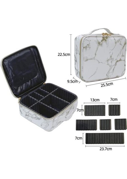 Güzellik Fırçası Makyaj Çantası Seyahat Profesyonel Kadınlar Kozmetik Kılıf Büyük Kapasite Makyaj Kutusu Gerekli Su Geçirmez Kozmetik Çanta | Kozmetik Çantalar ve Kılıflar (Yurt Dışından) fırsatları