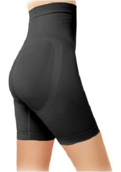 Kadın Toparlayıcı Mini Şort Korse Siyah