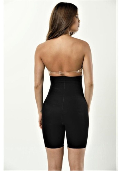 Yüksek Bel Paçalı 2 Beden Incelten Siyah Renk Hayalet Korse fiyatları