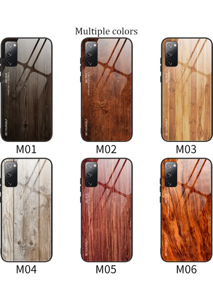 Samsung Galaxy S20 Fe 4g/fe 5G/S20 LITE/S20 Fe 2022-BLACK Için Ahşap Doku Tpu+Temperli Cam Kapak (Yurt Dışından) fiyatları