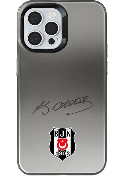 iPhone 12 Pro Uyumlu Beşiktaş Ata Imza Arma Premium Lisanslı Telefon Kılıfı