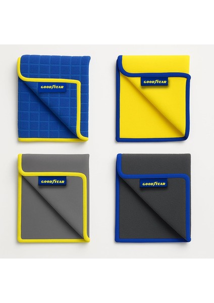 4 Parçalı Mikrofiber Bez Seti, Araç Temizliği Için Çok Amaçlı ve Yıkanabilir fiyatları