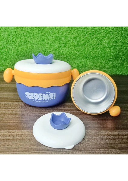 Paslanmaz Çelik Sızdırmaz Saklama Kabı Beslenme Kabı 260-500 ml Mor Ithal Ürün modelleri