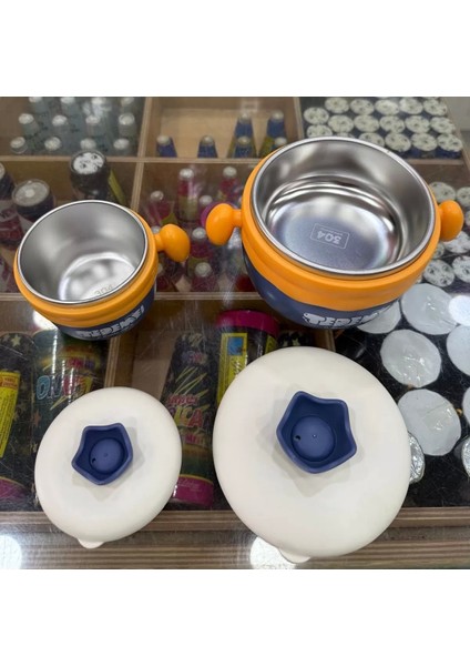 Paslanmaz Çelik Sızdırmaz Saklama Kabı Beslenme Kabı 260-500 ml Mor Ithal Ürün indirimleri