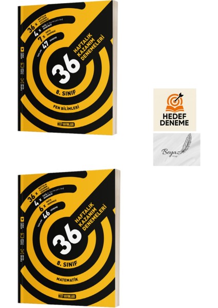 Hız 8.sınıf 36 Haftalık Fen Bilimleri Matematik Denemeleri Hedef Deneme